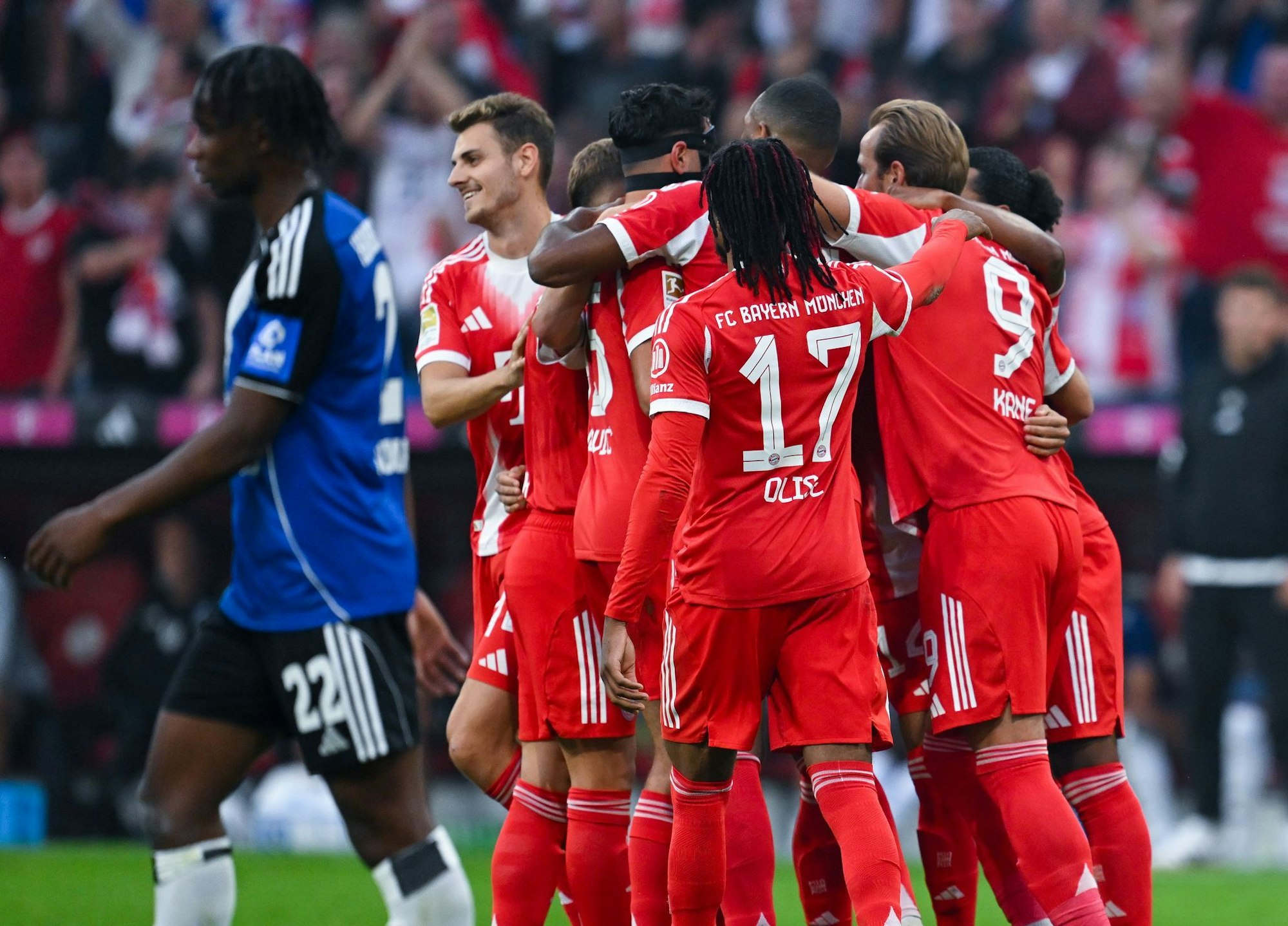Der FC Bayern hatte gegen den Hamburger SV viel Grund zum Jubel.