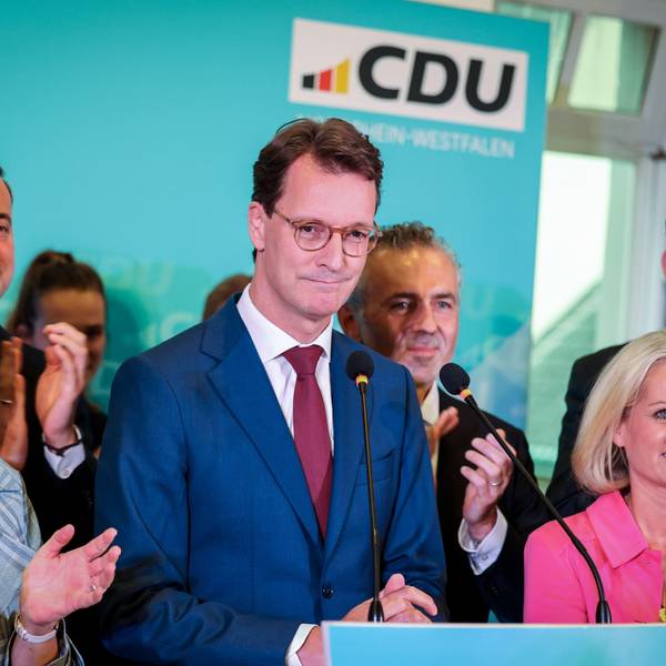 Zeigte sich am Wahlabend zufrieden mit den landesweiten Ergebnissen der CDU: Ministerpräsident Hendrik Wüst.