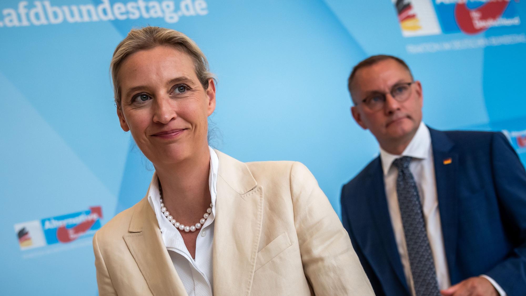 Funktioniert Ausgrenzung? Die AfD-Bundesvorsitzenden Alice Weidel und Tino Chrupalla
