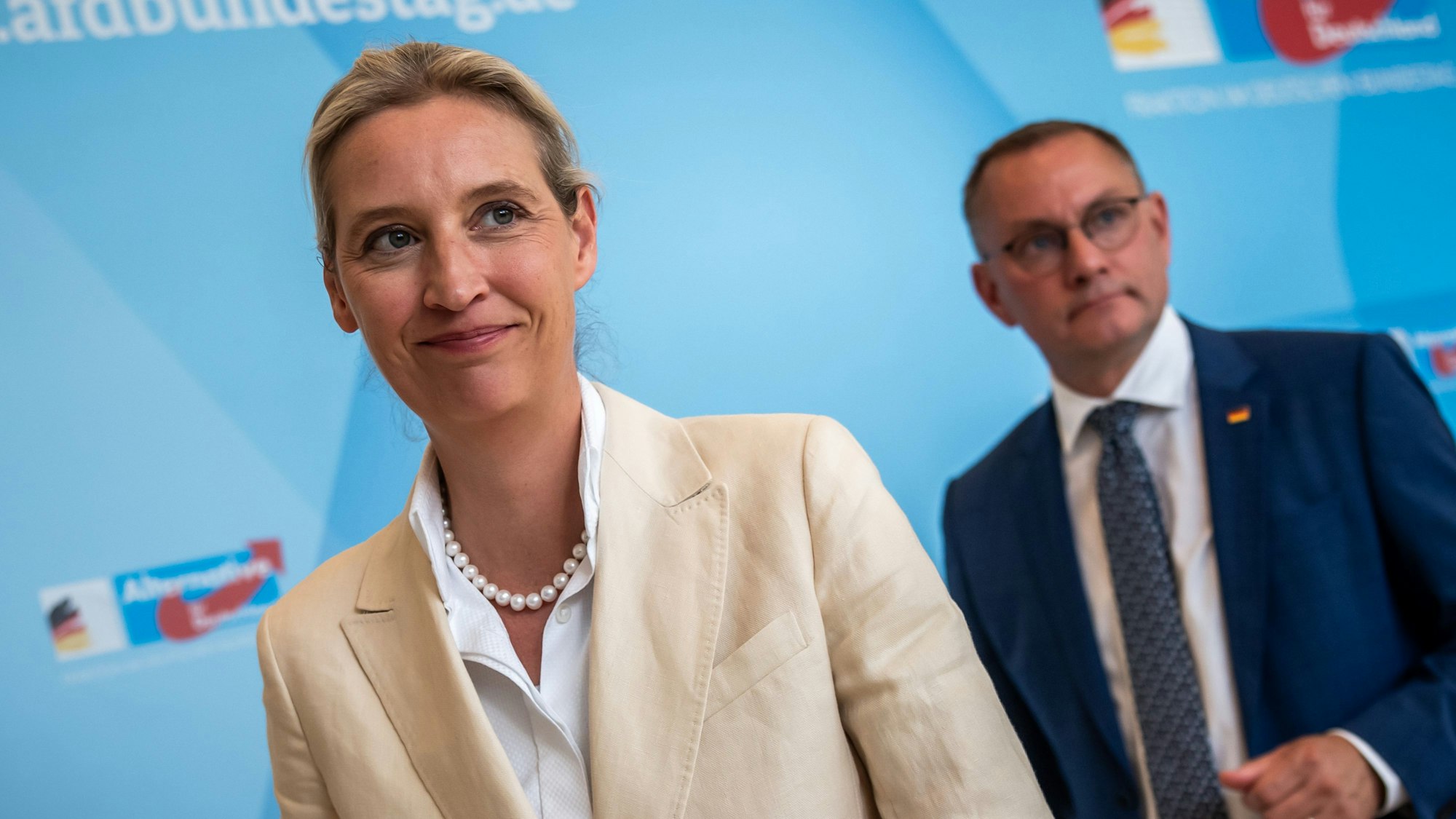 Alice Weidel und Tino Chrupalla von der AfD.