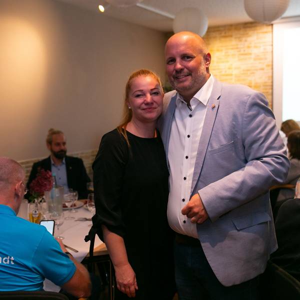 Bürgermeister Matthias Thul mit seiner Lebensgefährtin.