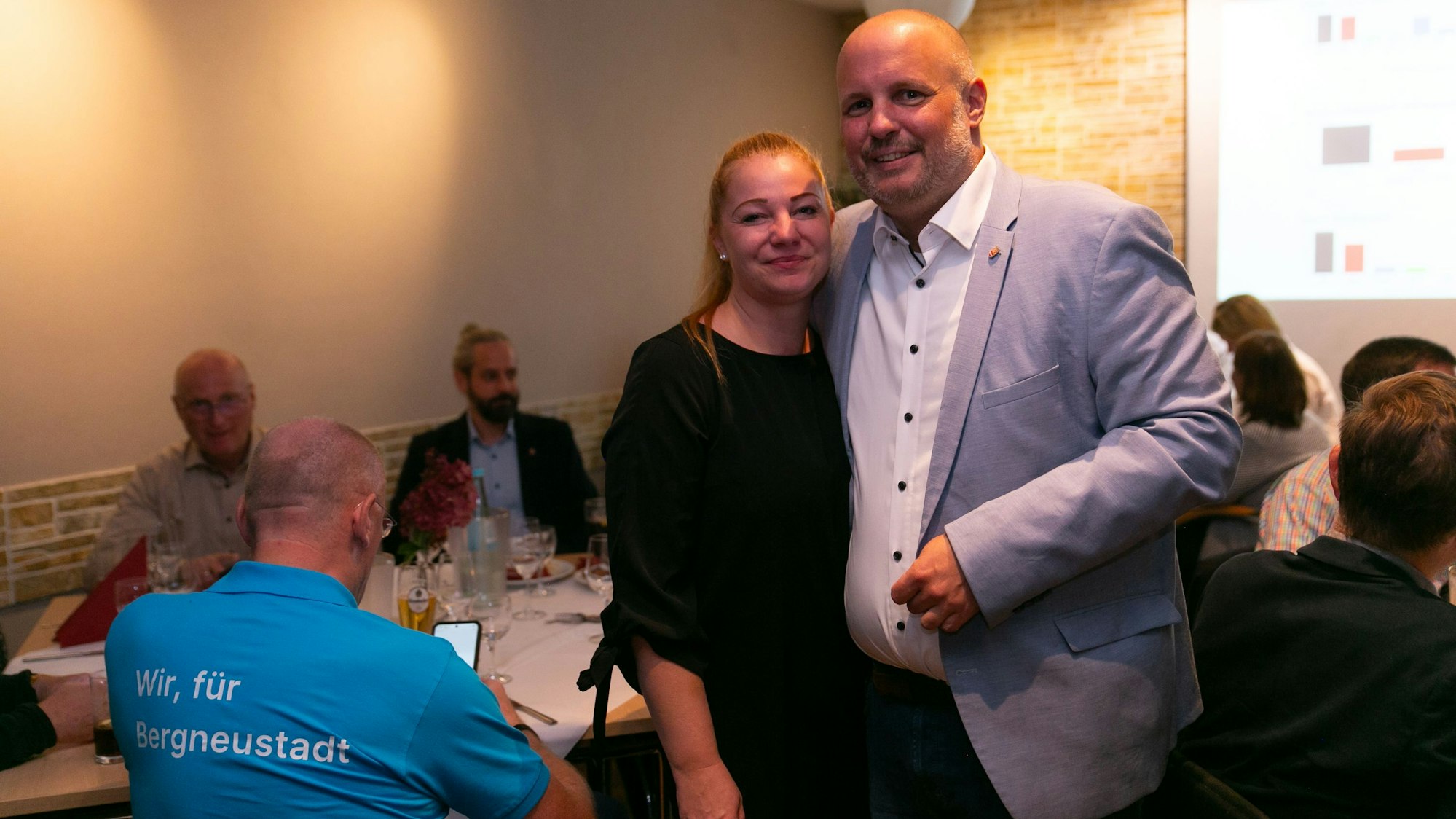 Bürgermeister Matthias Thul mit seiner Lebensgefährtin.