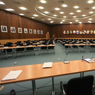 Der Sitzungssaal im Kreishaus.