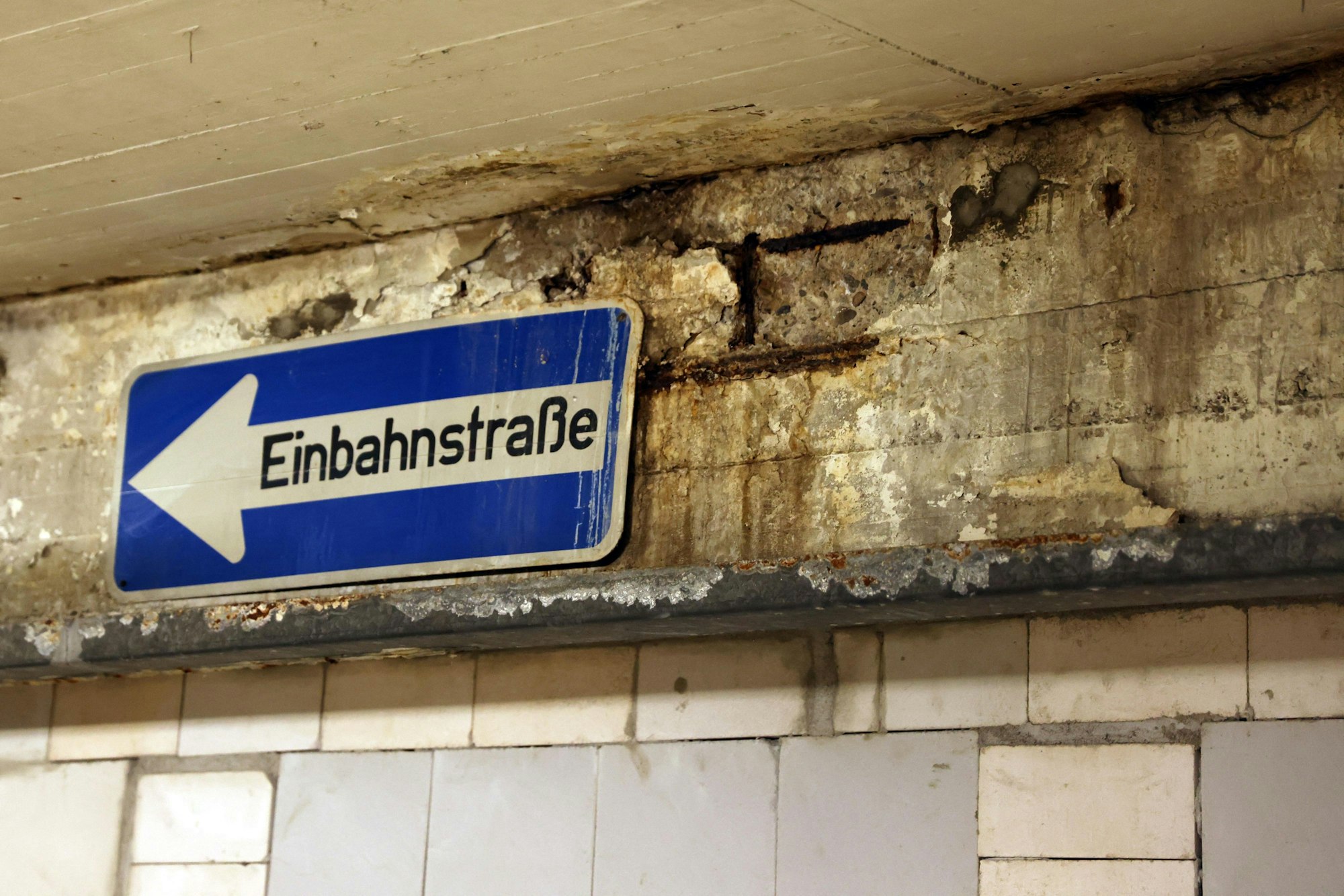 Schwere Korrosionsschäden in der Tiefgarage Groß St Martin.