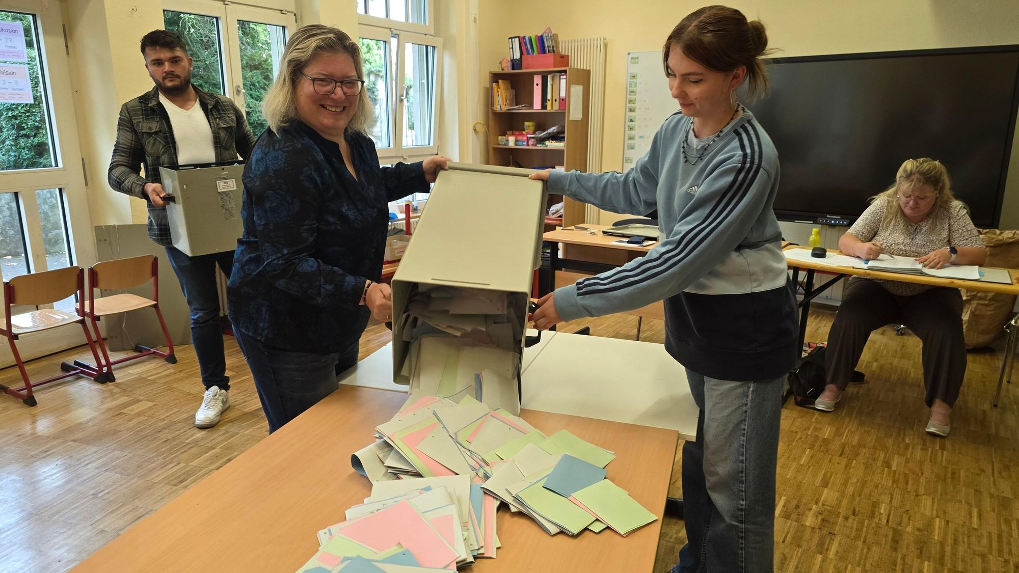 Um Punkt 18 Uhr begann auch in den Rheinbacher Wahllokalen – hier in Wormersdorf – die Auszählung der Stimmen.
