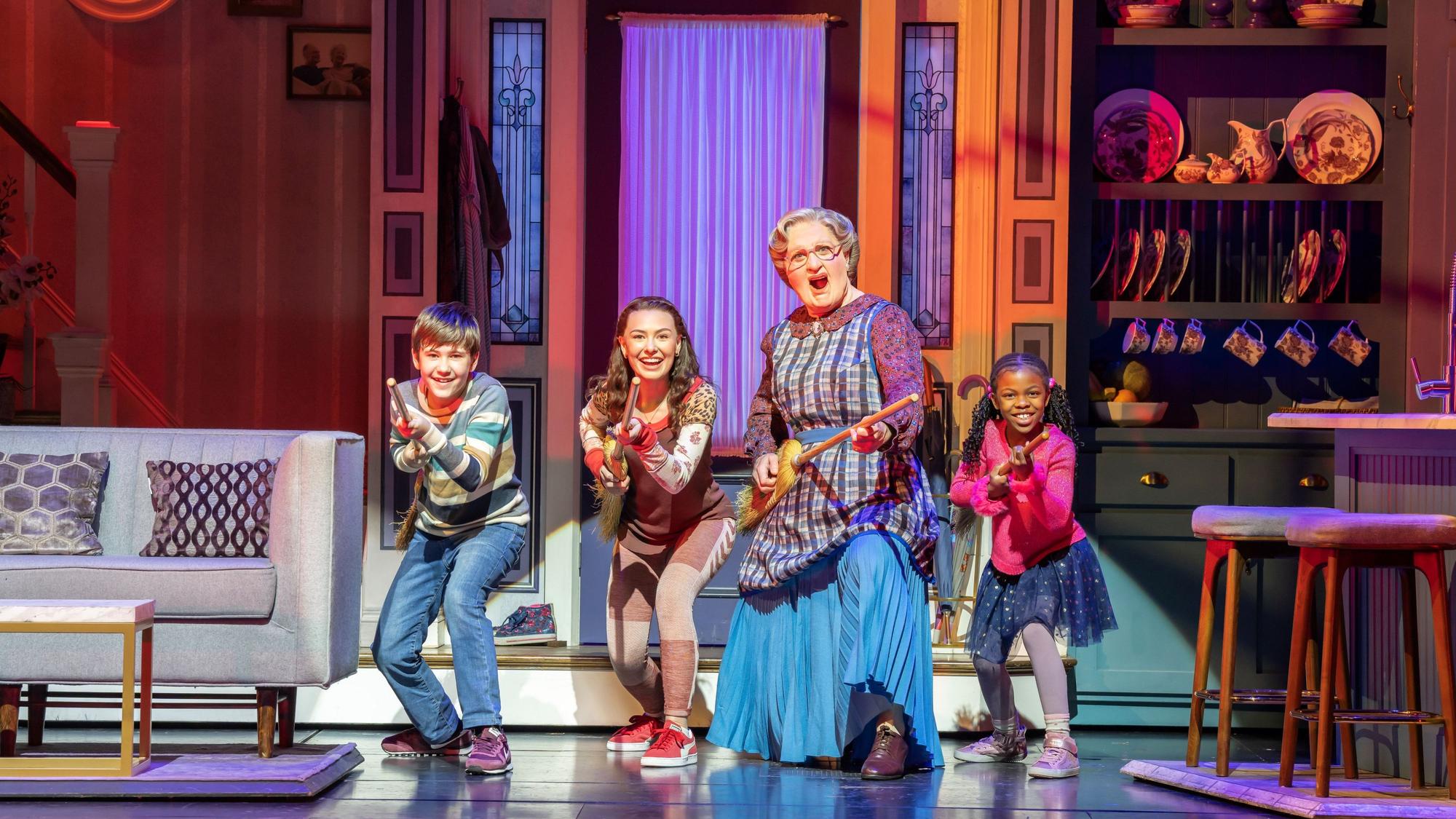 Szene aus der Londoner „Mrs. Doubtfire“-Produktion.