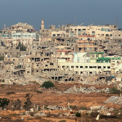 Zerstörte Gebäude in Gaza