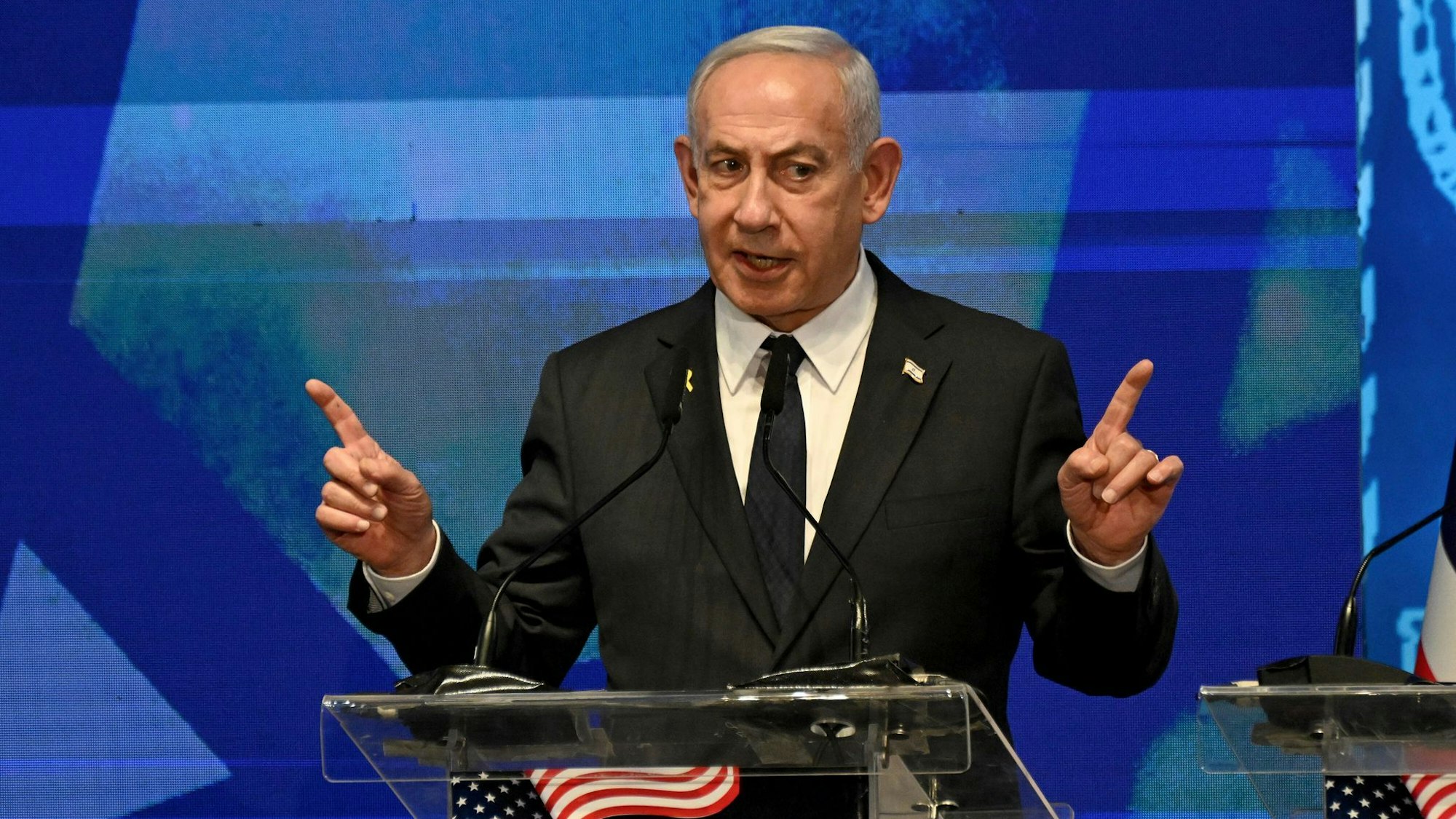 Israels Premier Netanjahu droht einmal mehr der Hamas. (Archivbild)