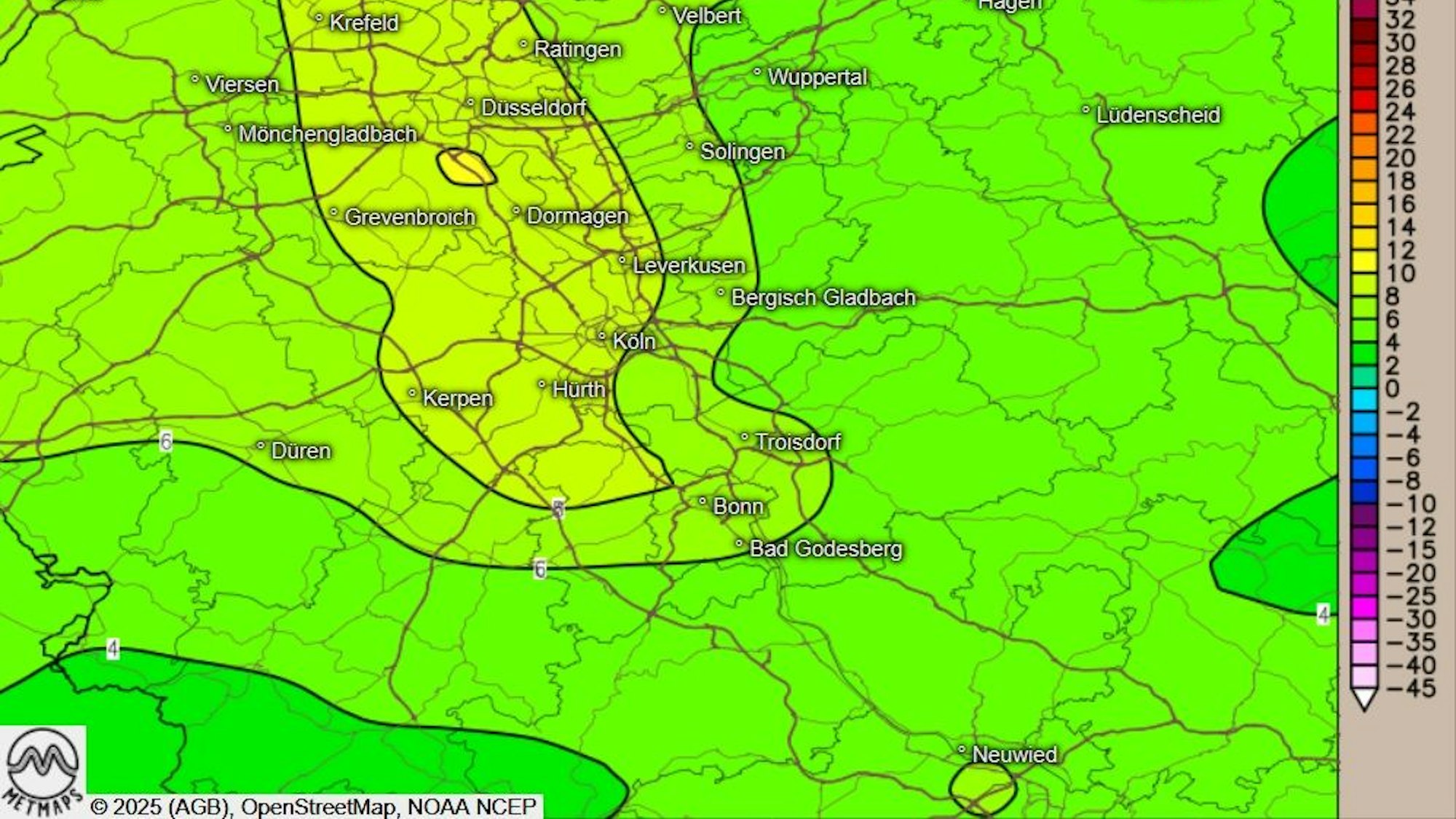 Lufttemperaturen zwischen sechs und acht Grad prognostiziert Metorologe Dr. Karsten Brandt für Mittwoch, 24. September.