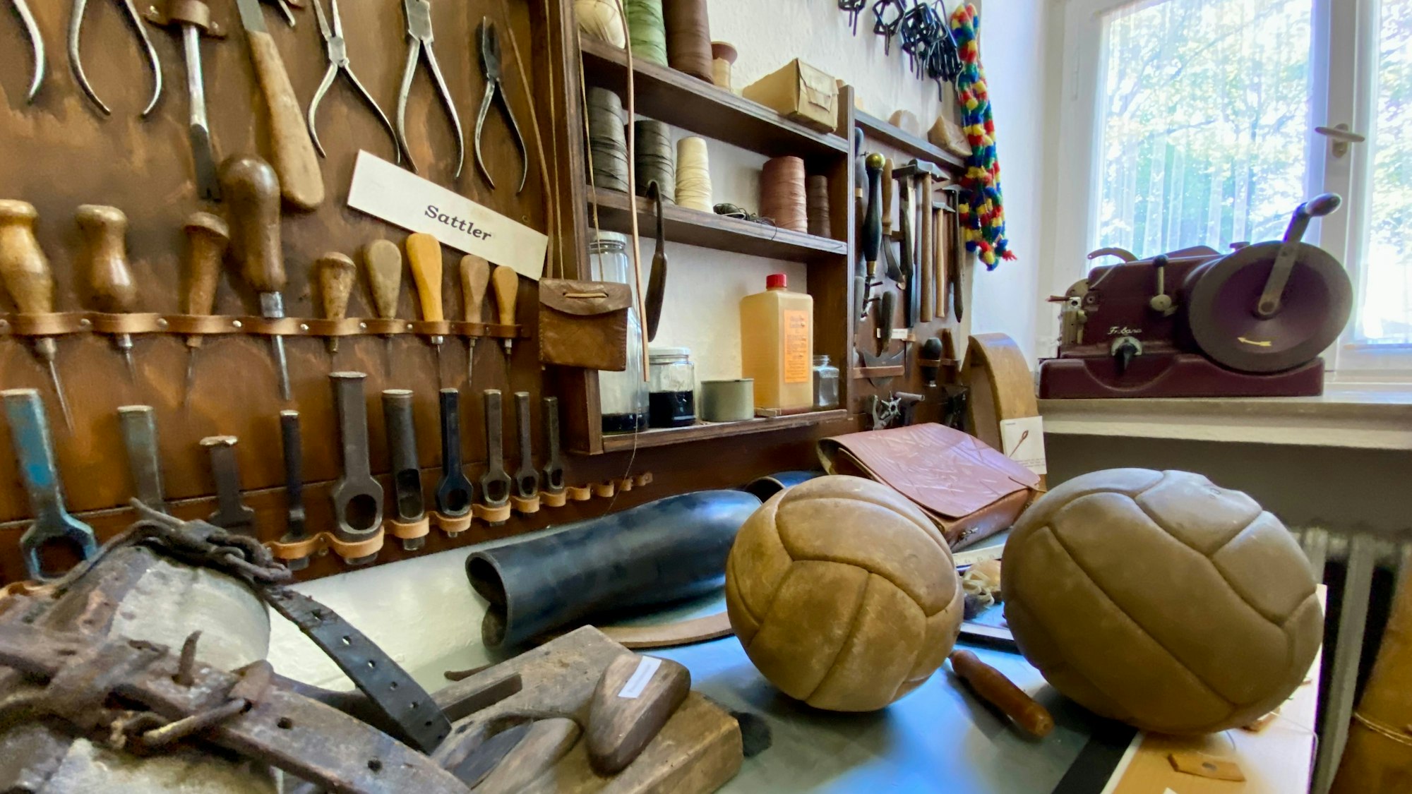 Ein Blick in die Werkstatt.