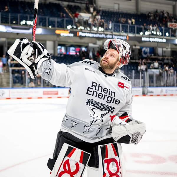 Gelungene Premiere: Goalie Felix Brückmann fuhr bei seinen ersten beiden Starteinsätzen für die Haie gleich zwei Siege ein.