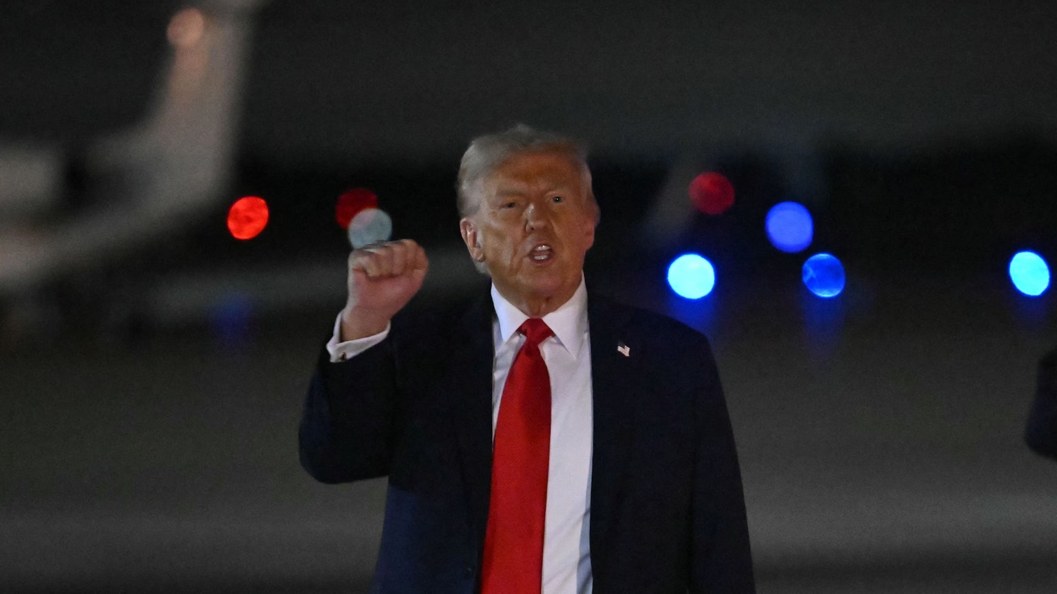 US-Präsident Donald Trump nach der Trauerfeier für Charlie Kirk