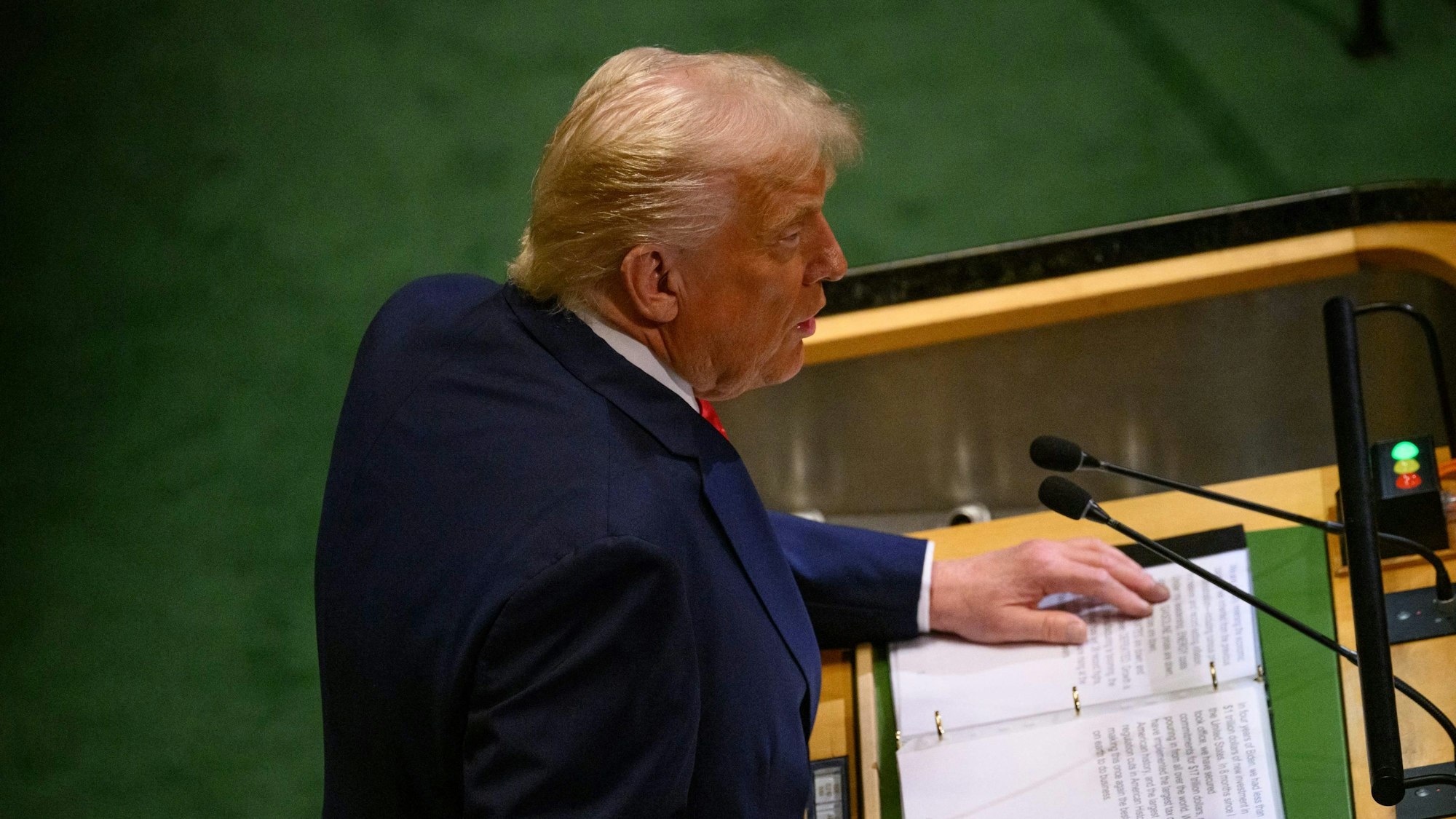 Breitseiten gegen die Vorgänger: Donald Trump vor der UN-Generalversammlung.