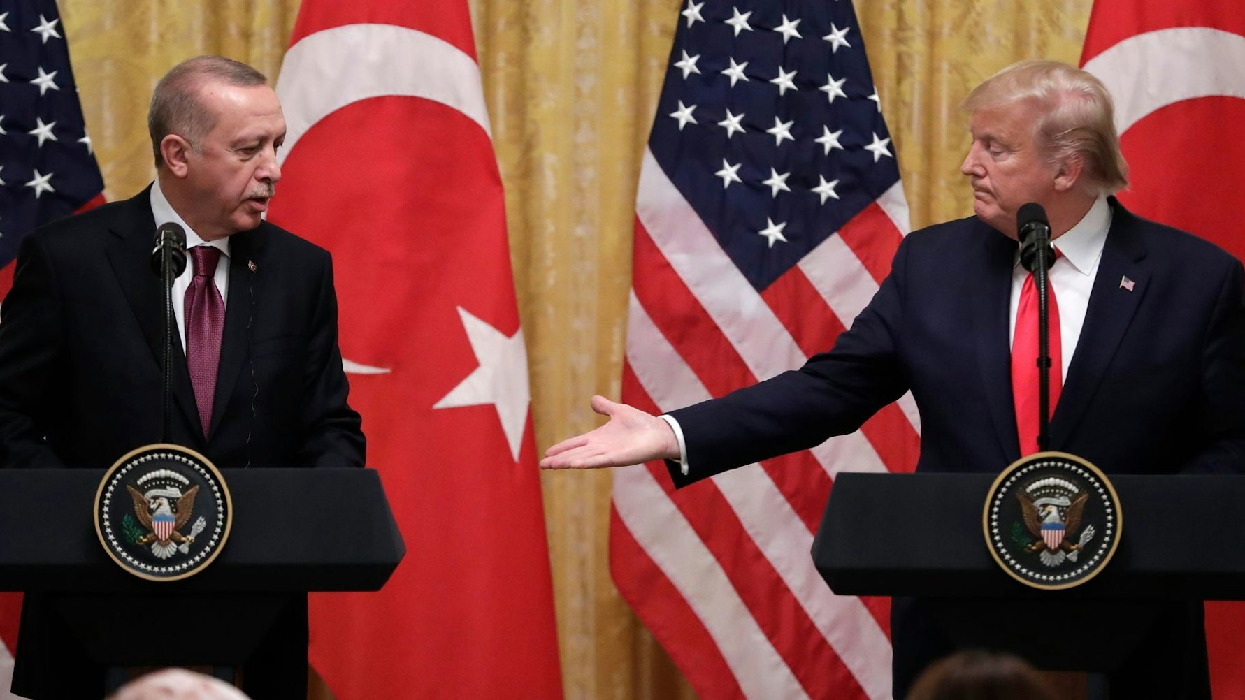 US-Präsident Donald Trump und der türkische Präsident Erdogan (Archivbild).