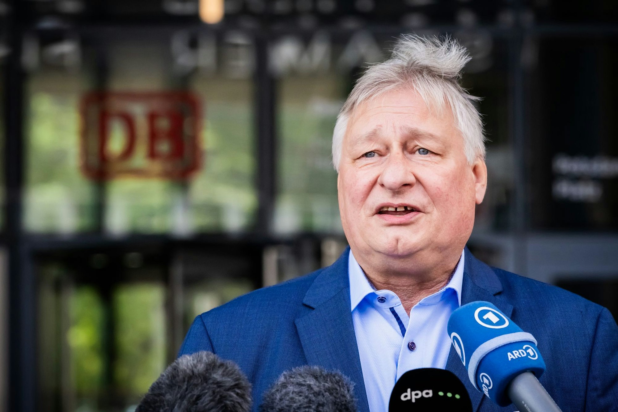 Lautester Gegner der möglichen Berufung Rompfs als Chef der InfraGo war EVG-Chef Martin Burkert. (Archivbild)