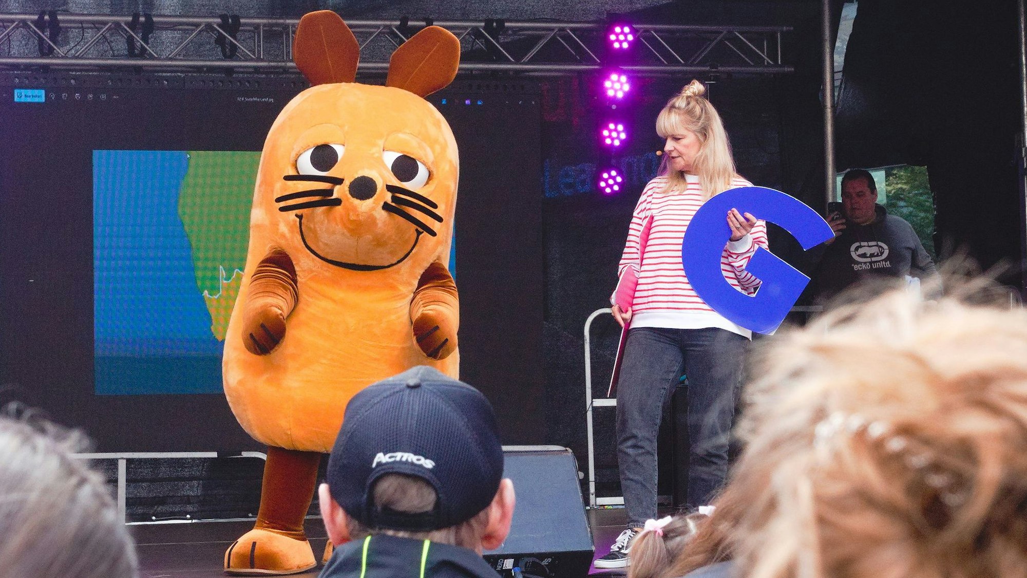 Die WDR-Maus entpuppte sich als temperamentvolle Tänzerin.