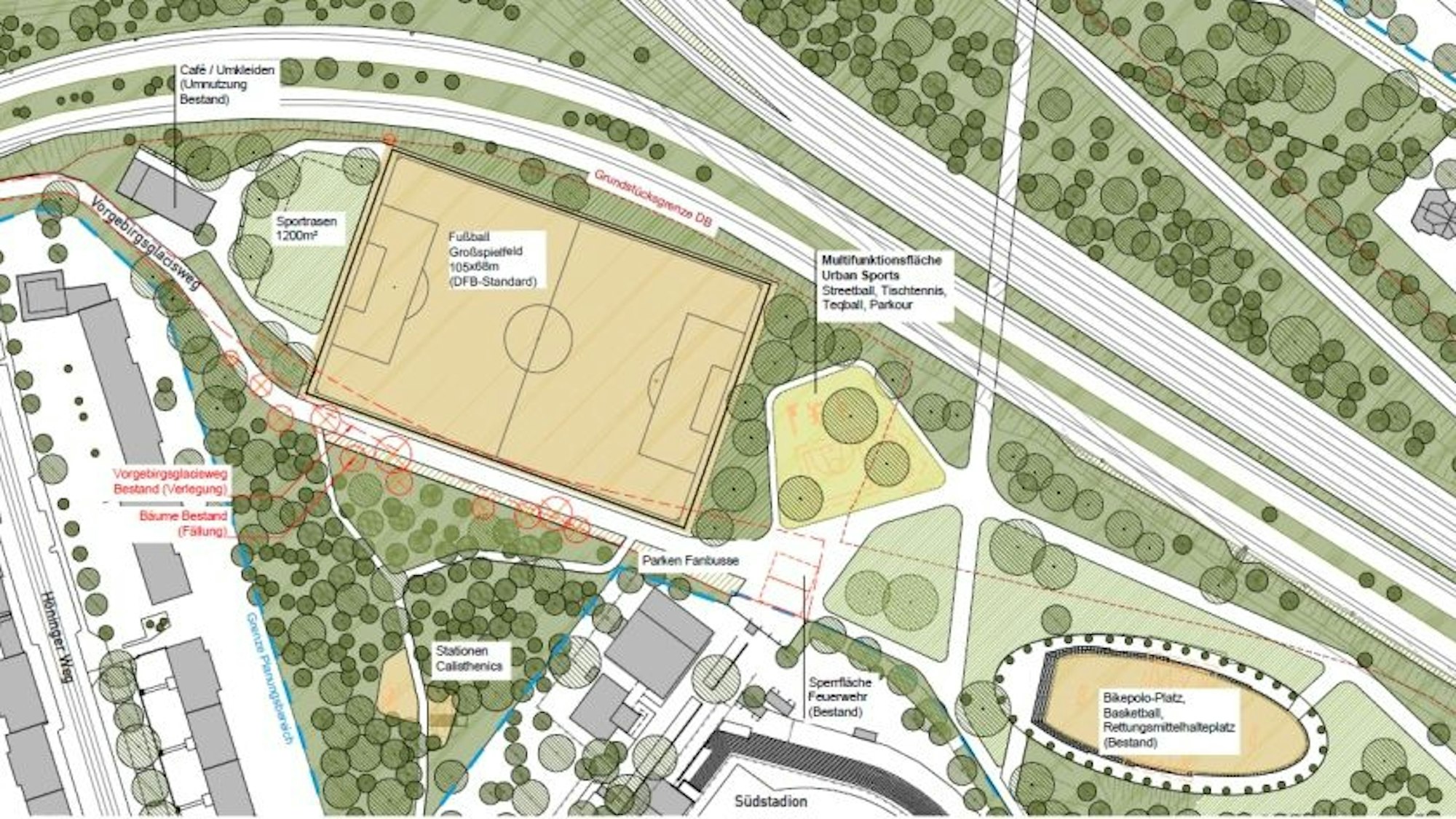 So würde das Sportfeld aussehen