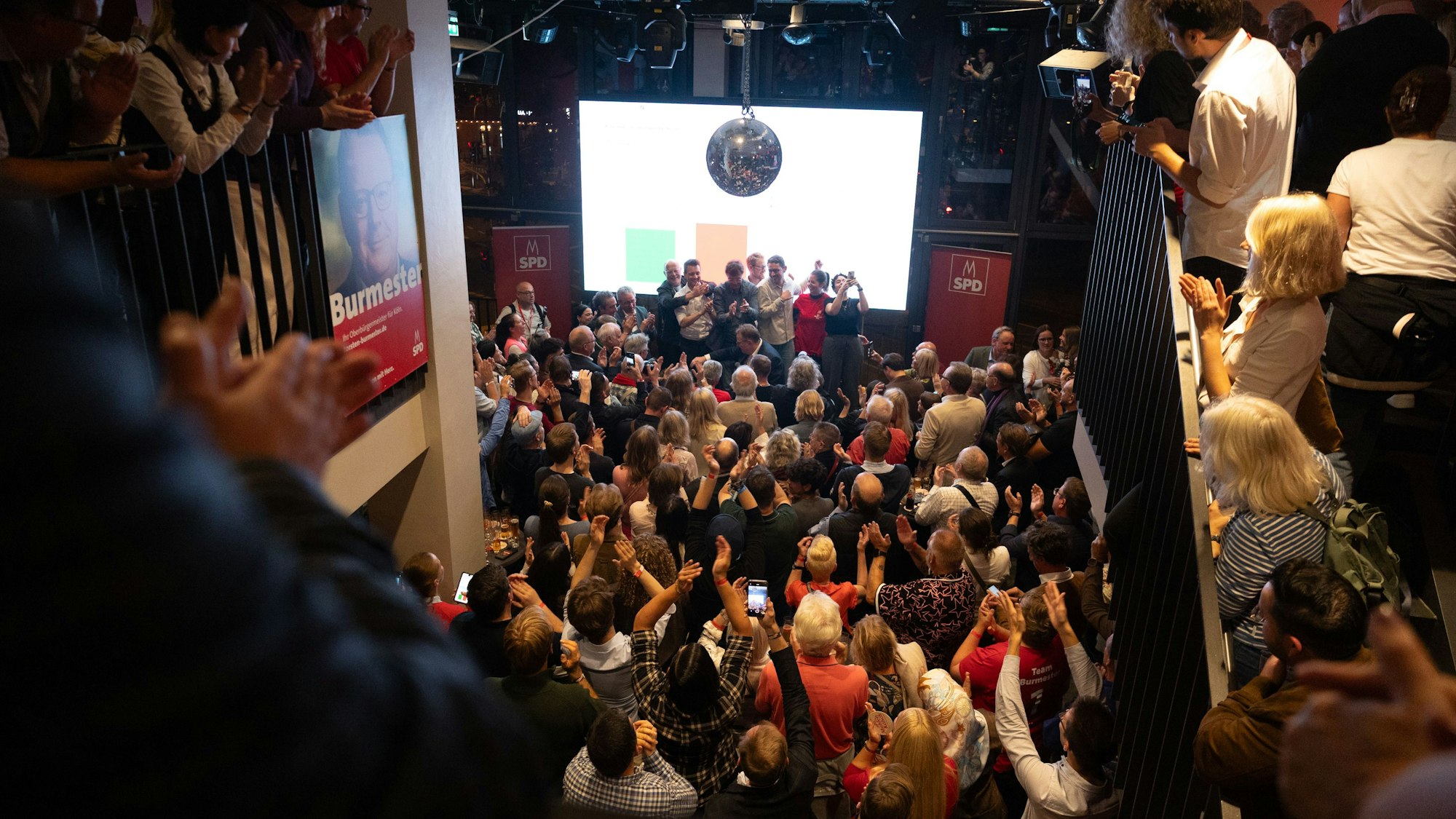 Die Wahlparty in der Kölner Malzmühle