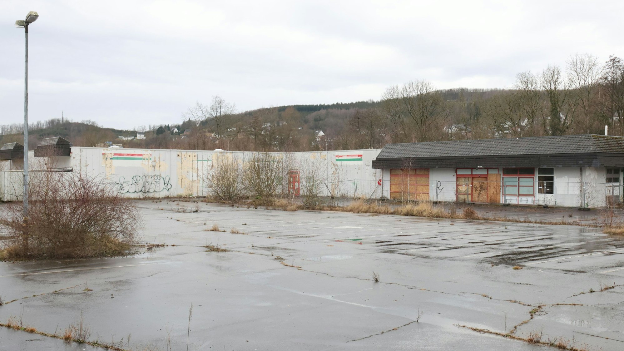 Eine leerstehende Fläche.