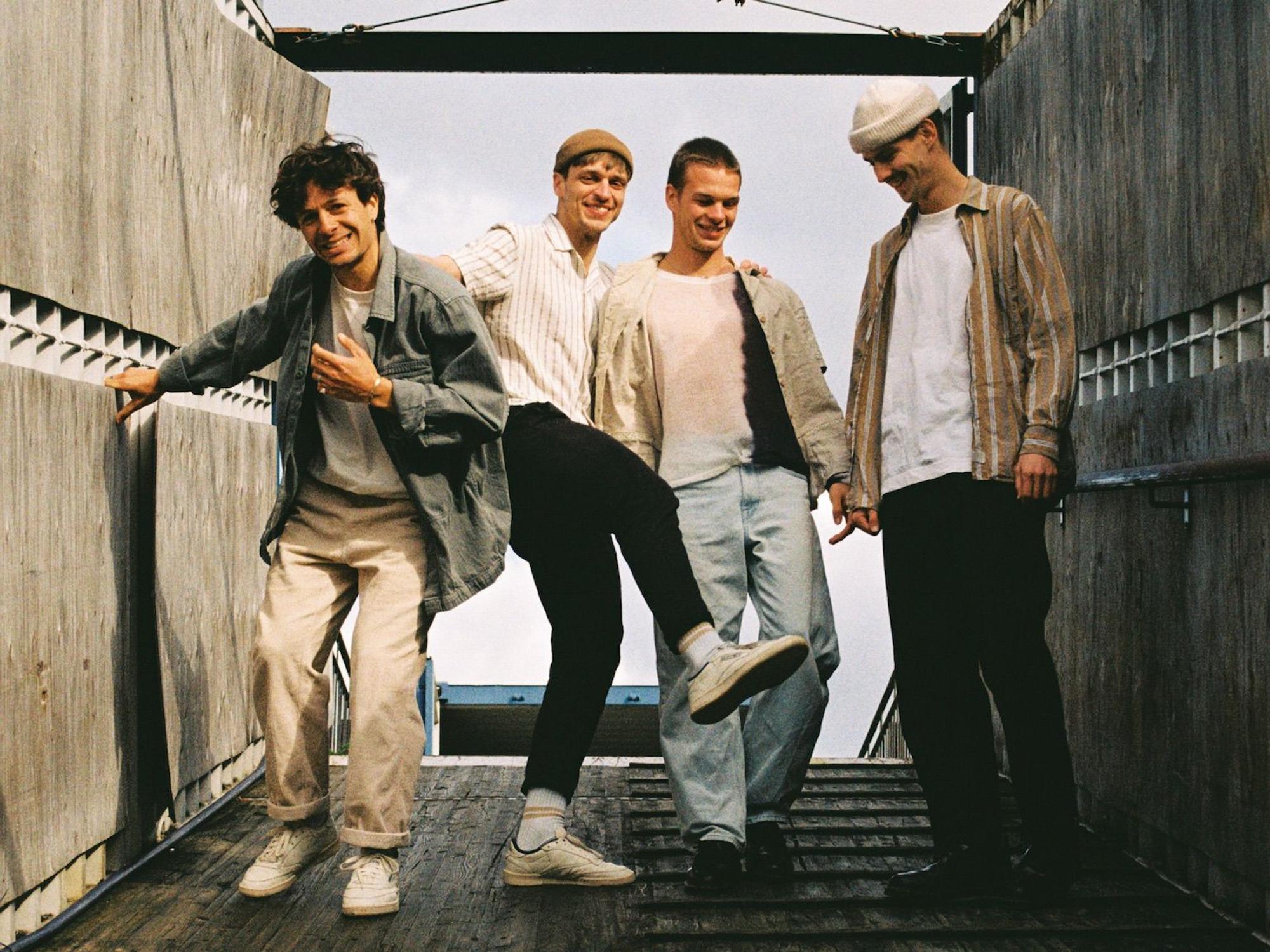 Die Band Soda Frizzante (vl.) Louis, Schneider, Theo Nigges, Luki Schneider, Jan Woltering.