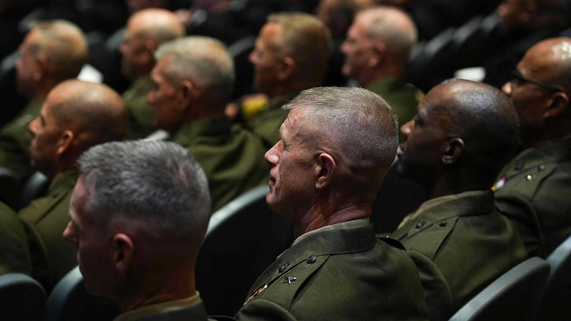 Militärische Führungskräfte beim von Hegseth einberufenen Treffen