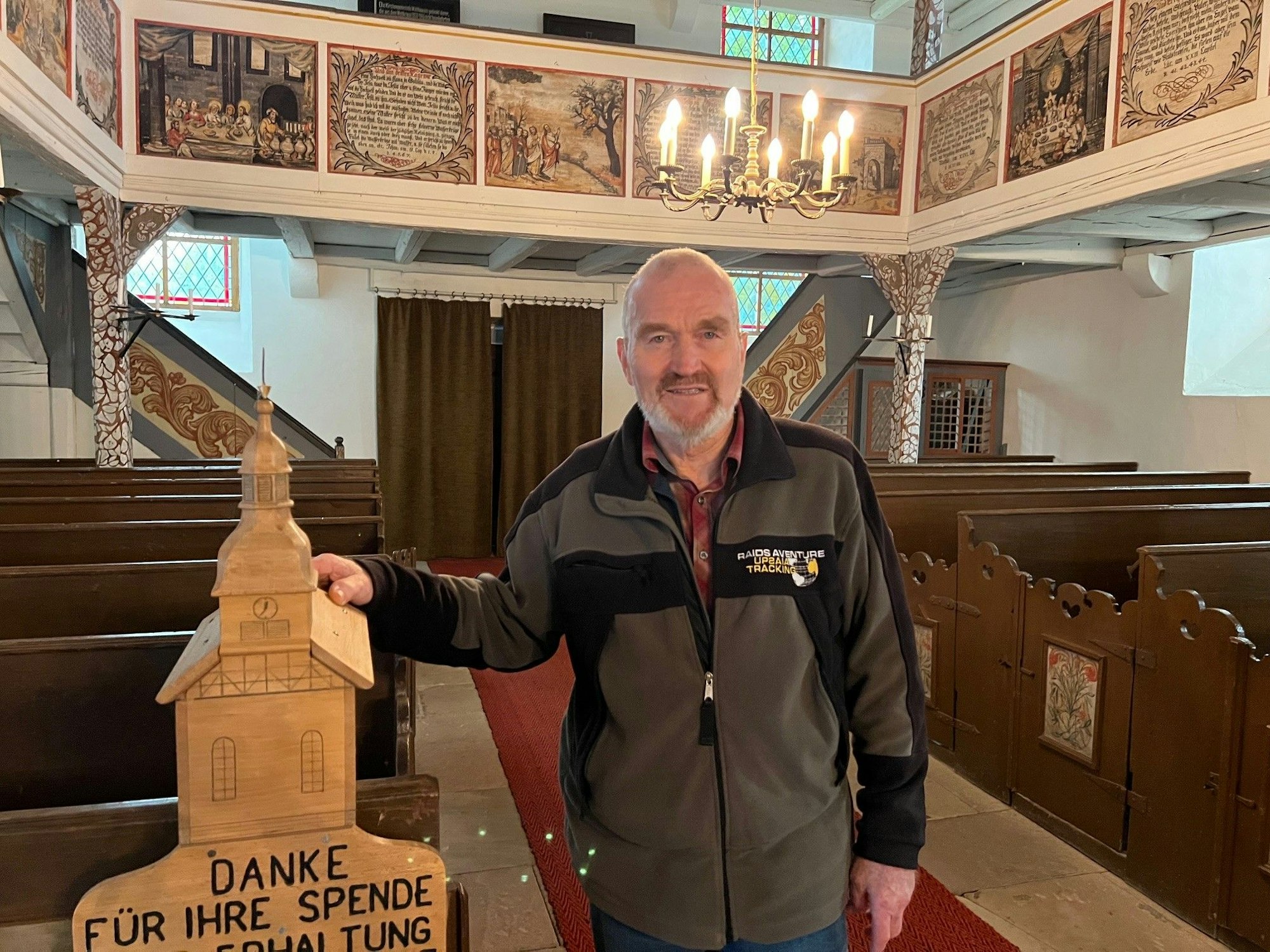 Horst Zbierski war nach der Wende der erste Bürgermeister und setzte sich vor allem für die Restaurierung der Kirche ein.