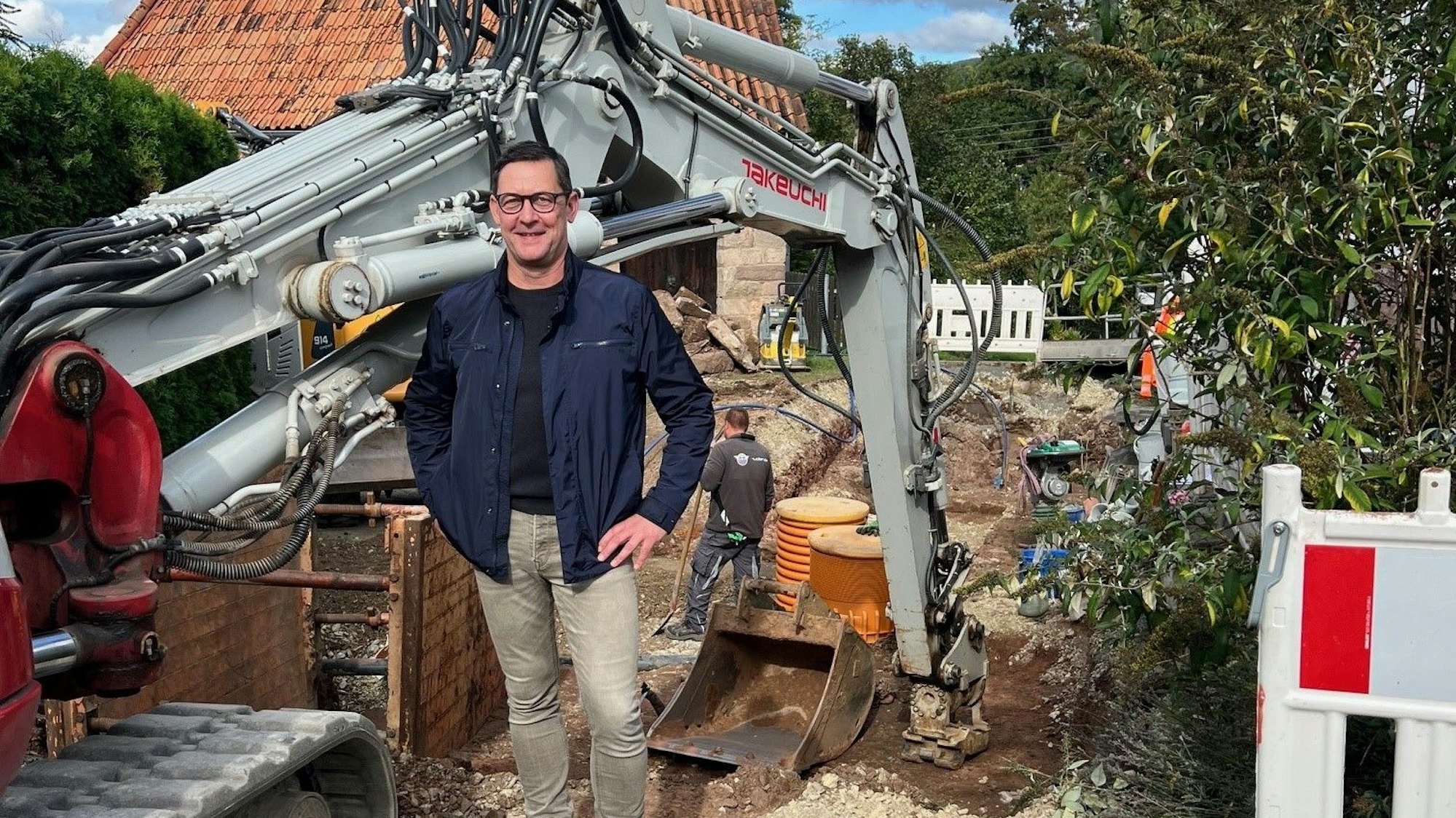Steffen Großheim, Bürgermeister von Wahlhausen, setzt auf den Ausbau der Versorgungs- und Infrastruktur.