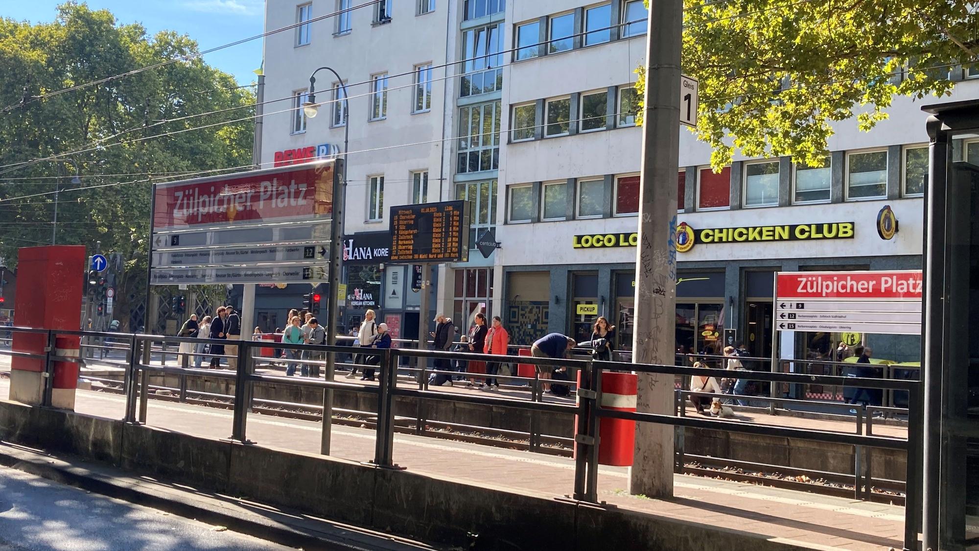 Der Zülpicher Platz in Köln