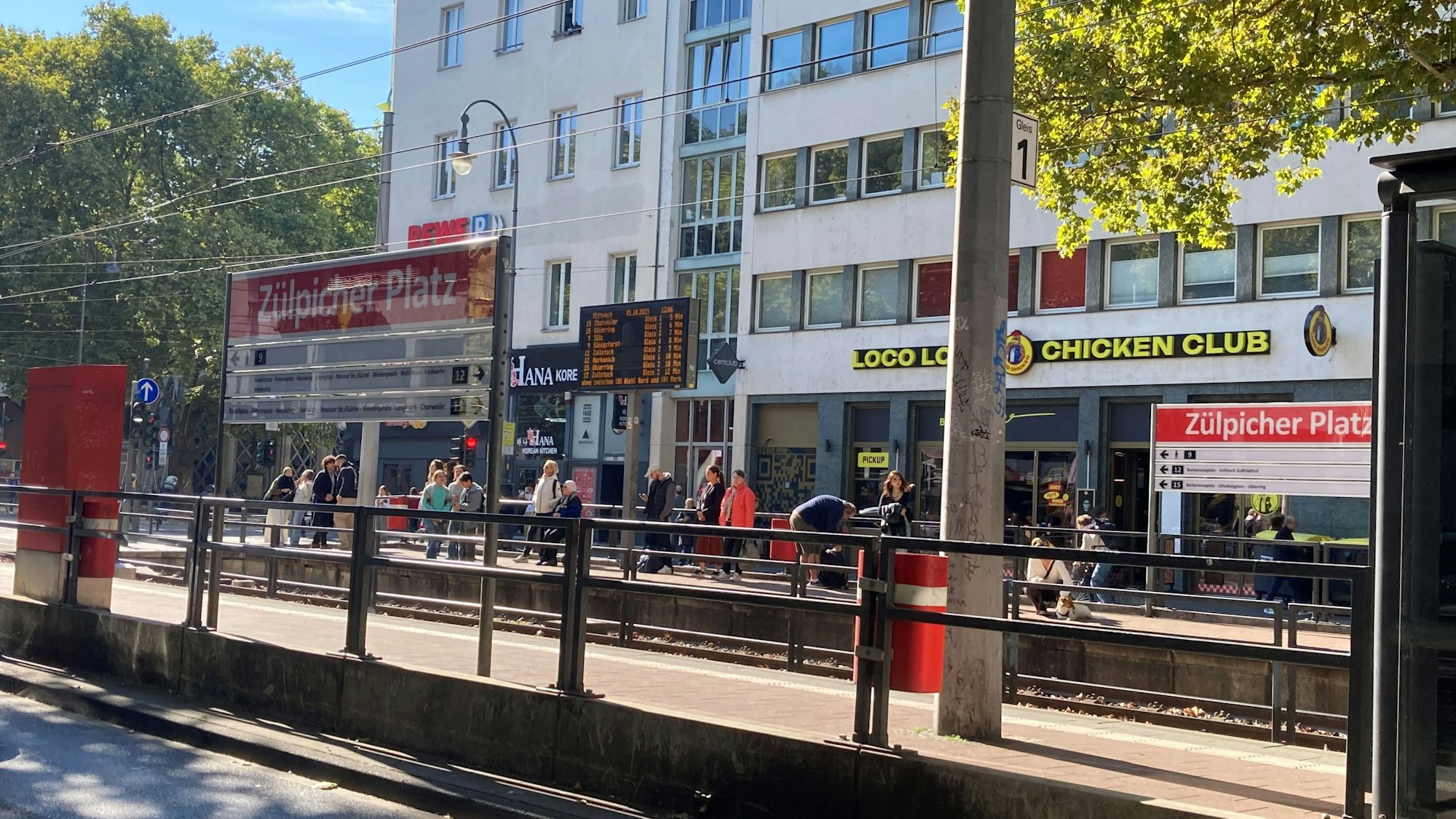 Der Zülpicher Platz in Köln