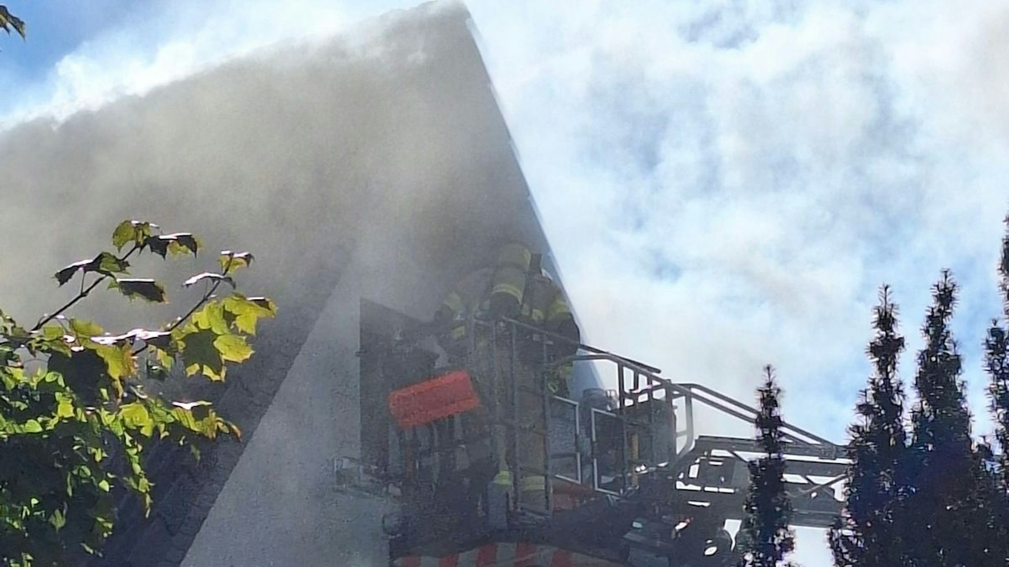 Die Einsatzstelle im Stadtteil Lustheide