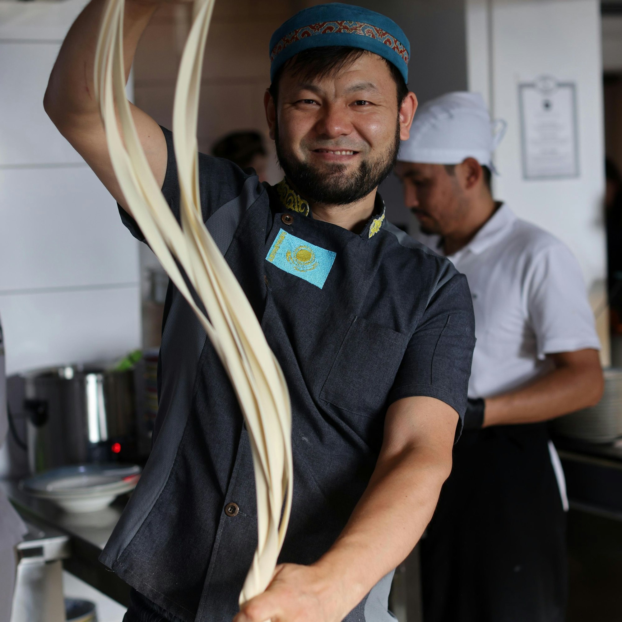 Die Nudeln werden im Han Tegri mit der Hand gezogen.