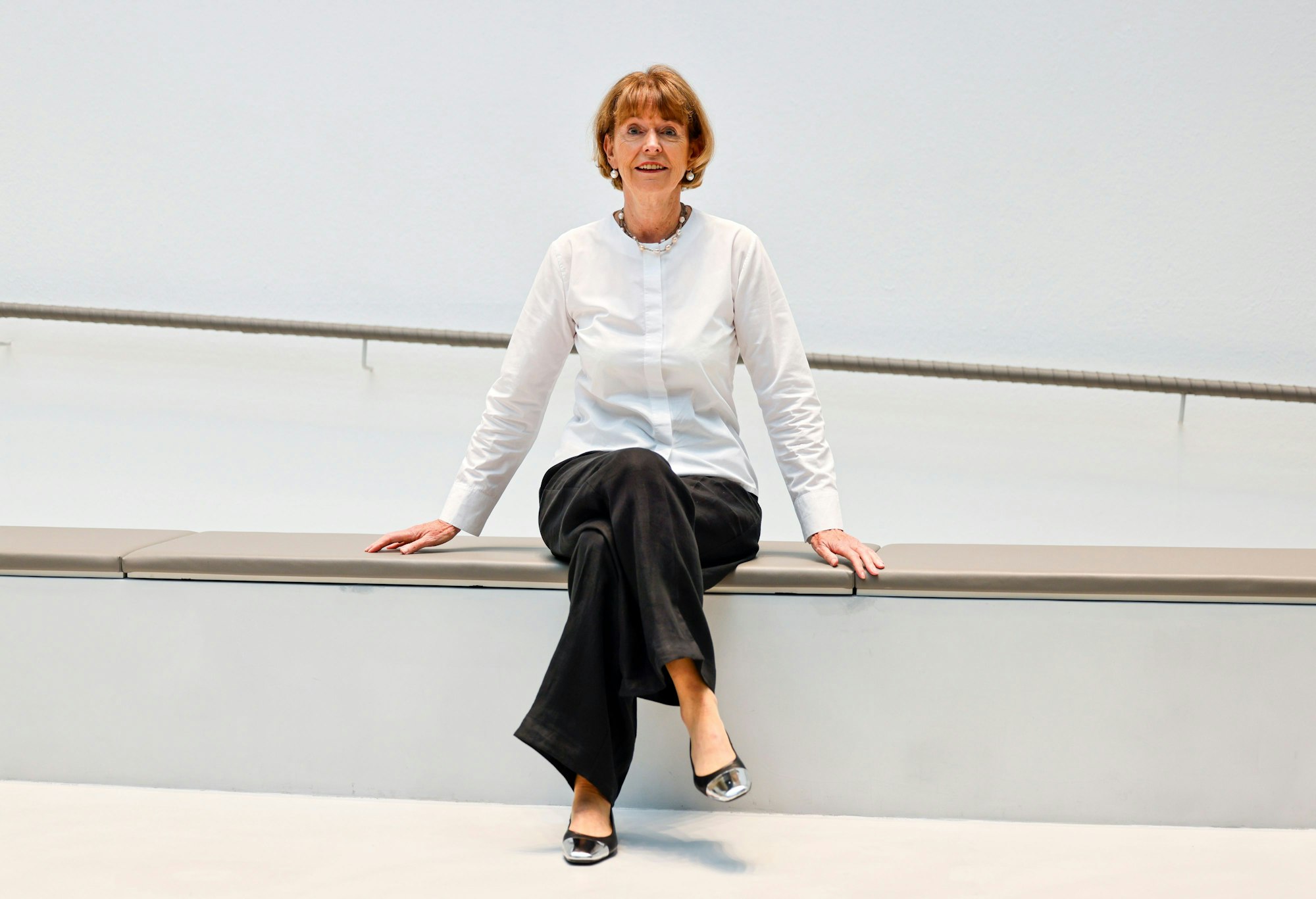 In der Piazzetta des Historischen Rathauses: Henriette Reker (68)