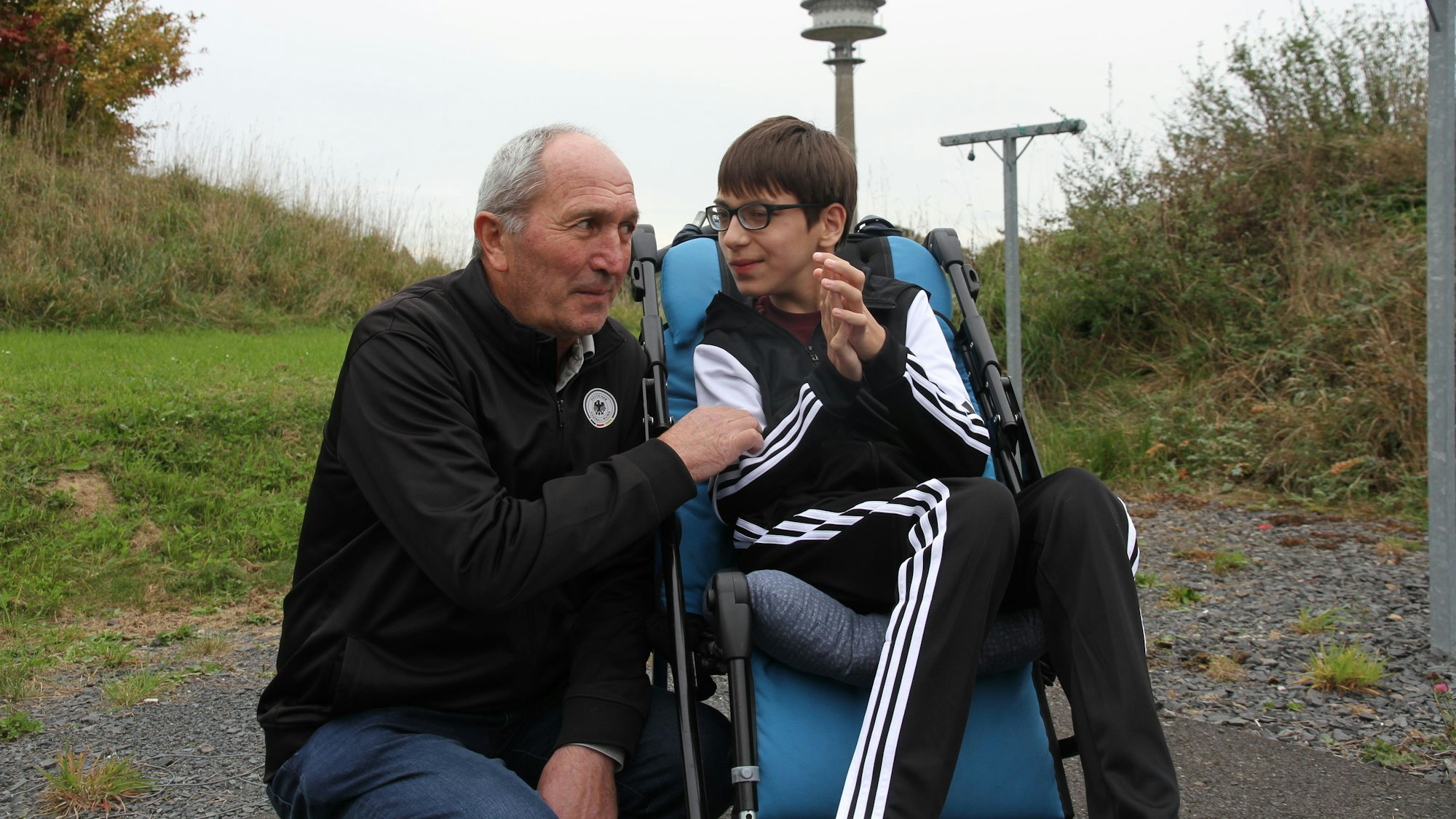 Merab Sharia und sein Sohn Bagrat wollen in Deutschland bleiben.