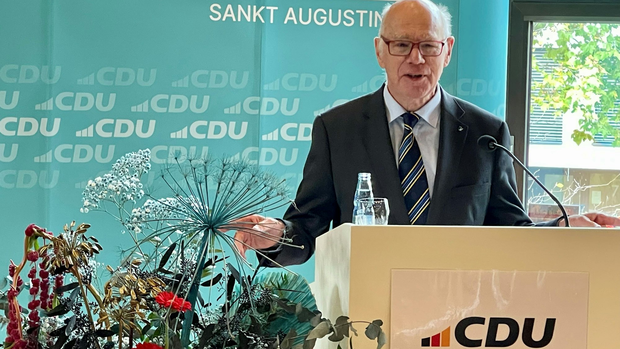 Der ehemalige Bundestagspräsident und Vorsitzender dder Konrad-Adenauer-Stiftung, Prof. Dr. Norbert Lammert, sprach als Gastredner beim Festakt der CDU sankt Augustin im Rathaus.