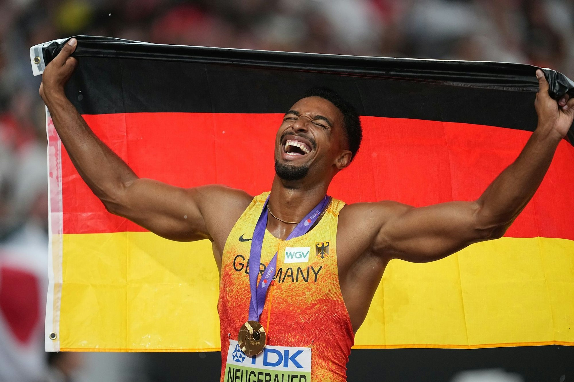 Zehnkämpfer Leo Neugebauer bejubelte in Tokio WM-Gold.