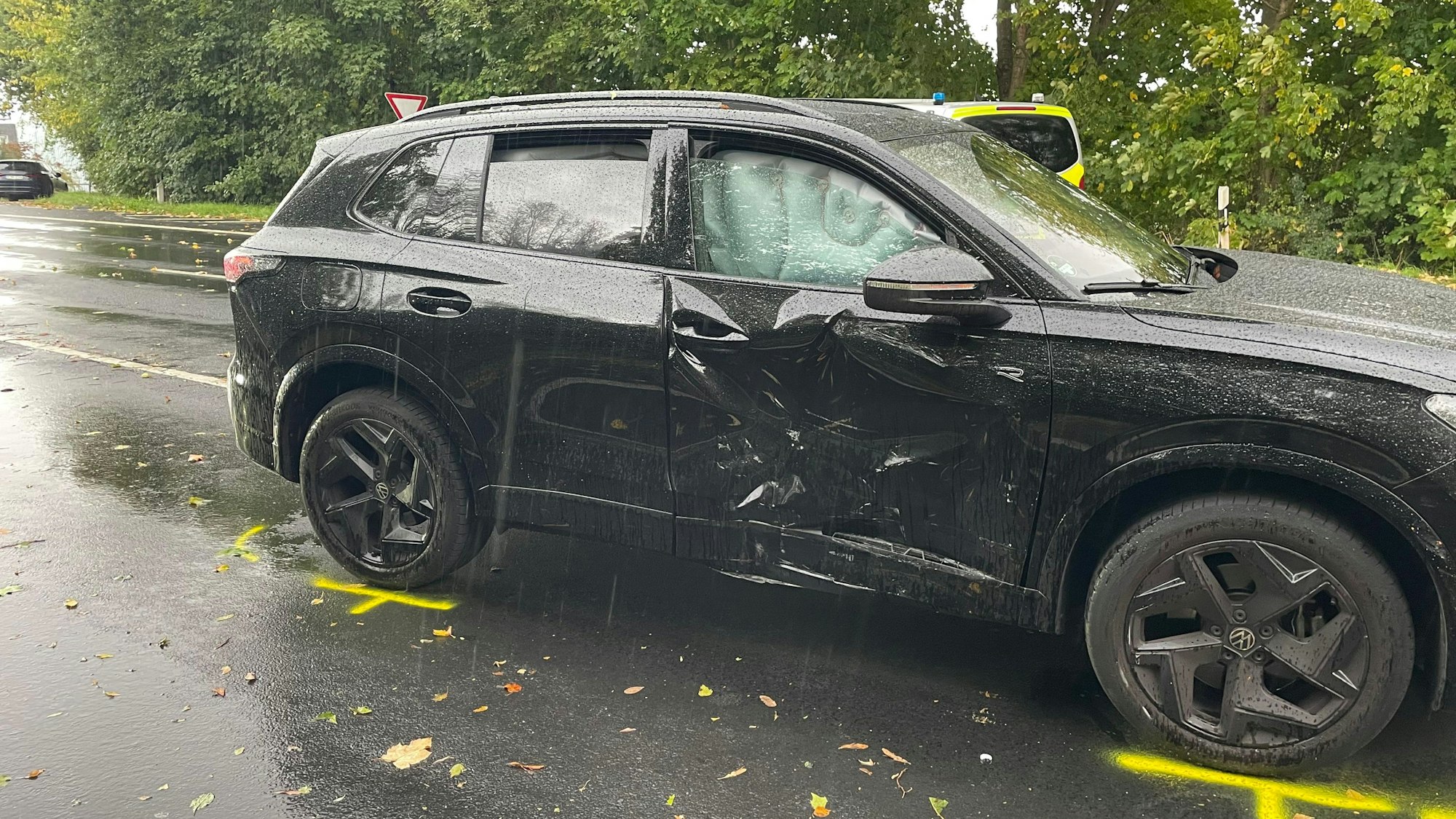 Die Polizei ermittelt nach dem Unfall in Bergheim.