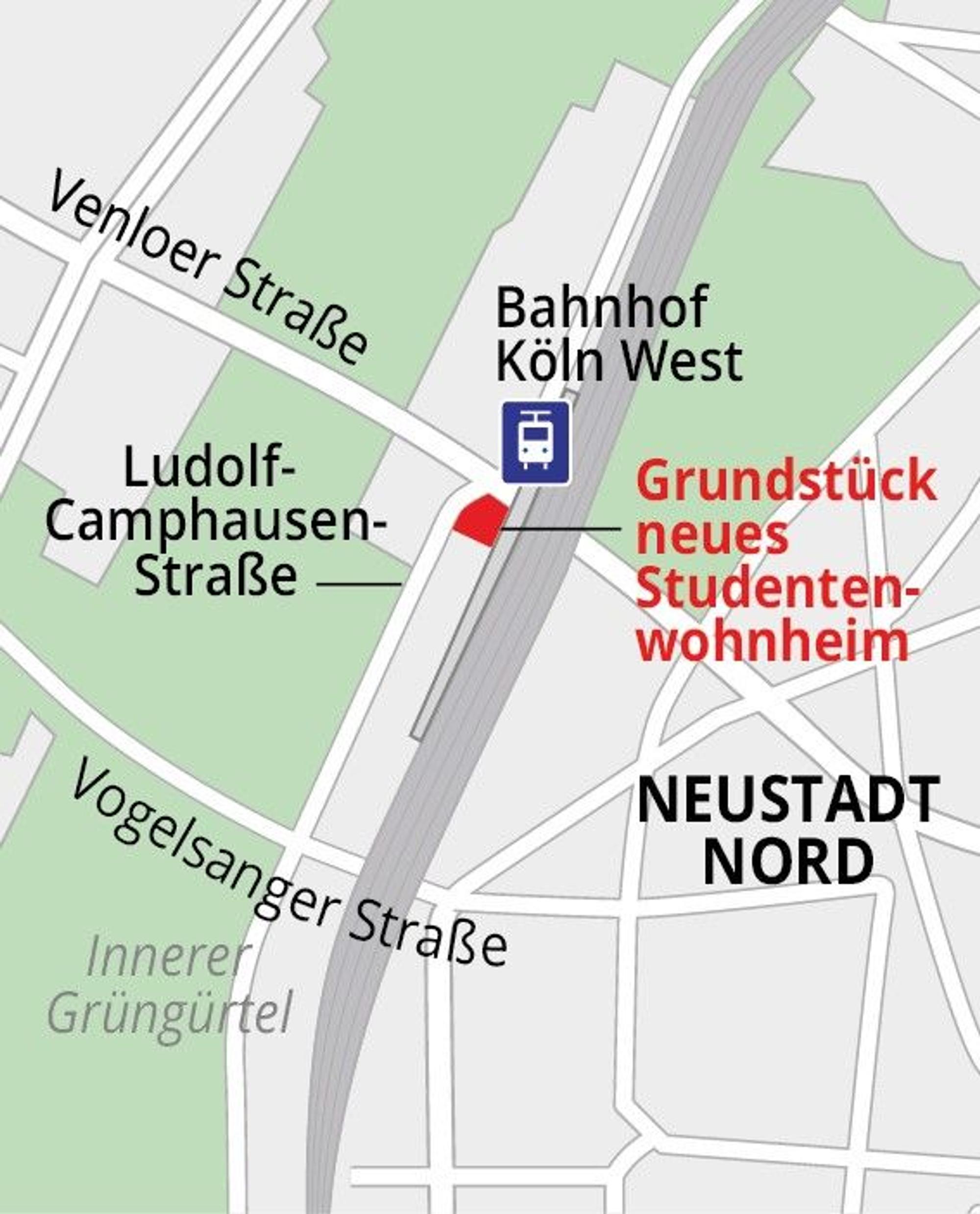 Der Lageplan des Grundstücks.