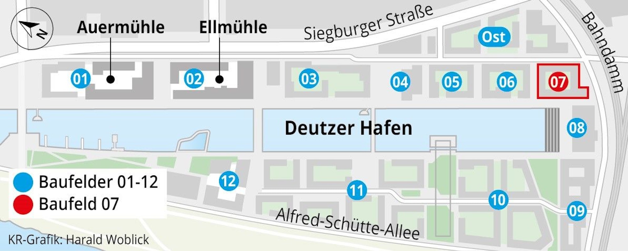 Die Baufelder im Überblick