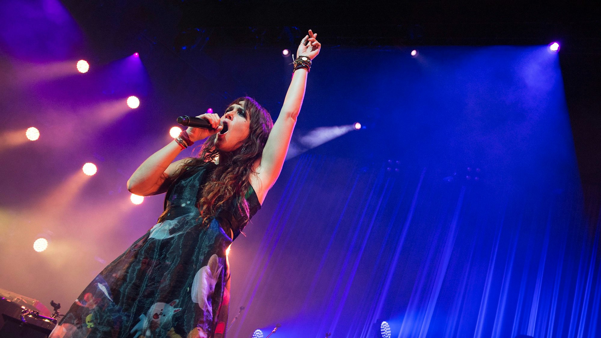 Die französische Sängerin Isabelle Geffroy alias ZAZ beim Montreux Jazz Festival (Archivfoto).