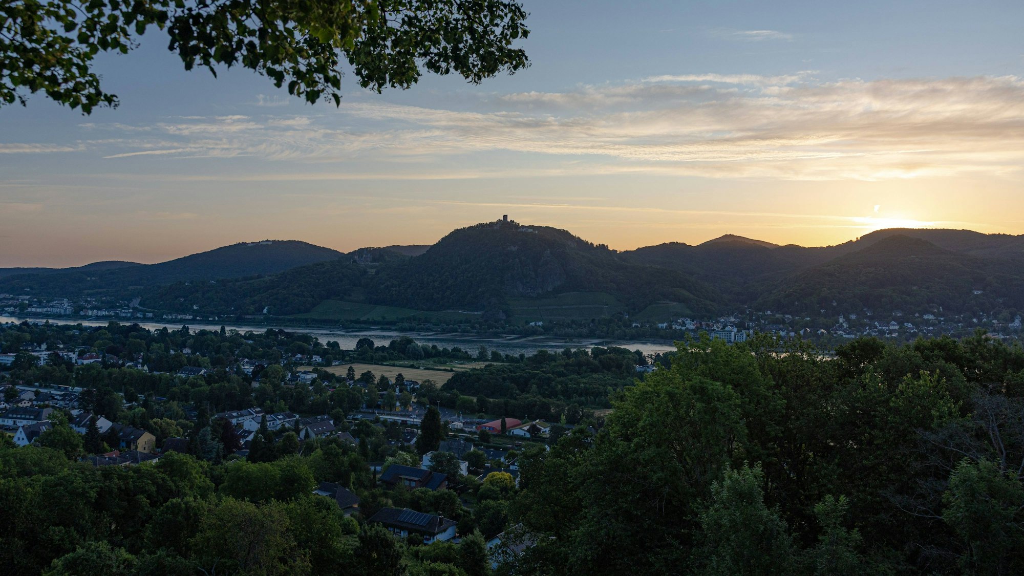Blick von Bonn-Mehlem auf das Siebengebirge (Archivfoto).
