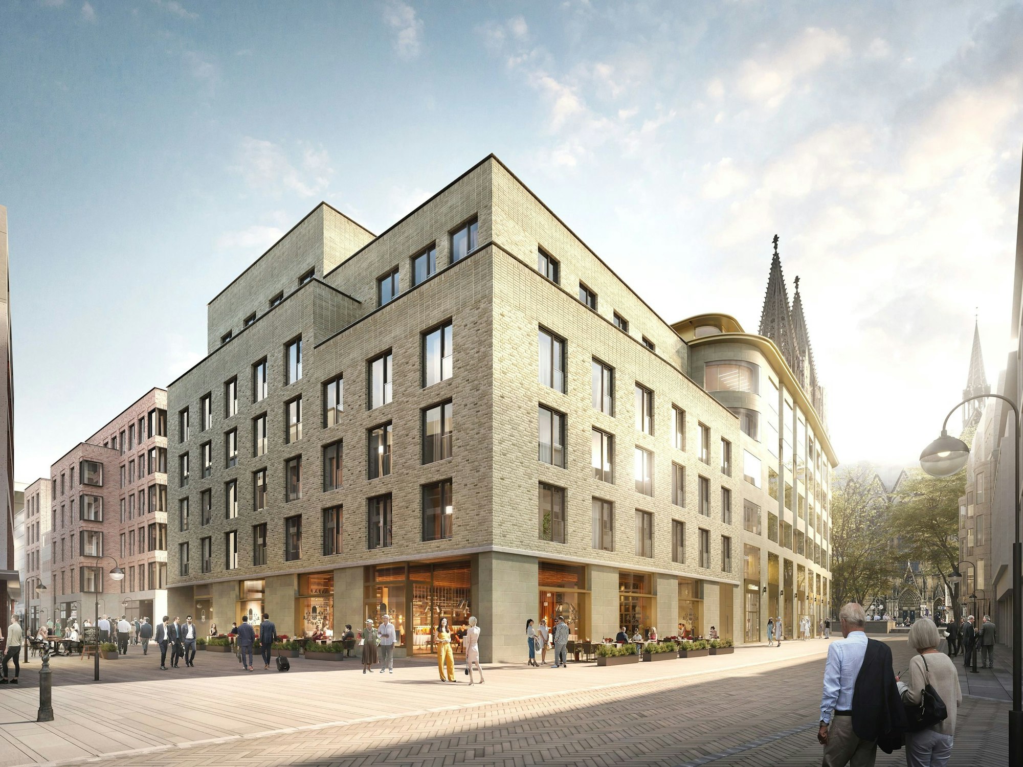 Im Goldschmied Carré entsteht derzeit dieser neuer Gewerbe-, Hotel und Bürokomplex in direkter Nähe zum Dom.