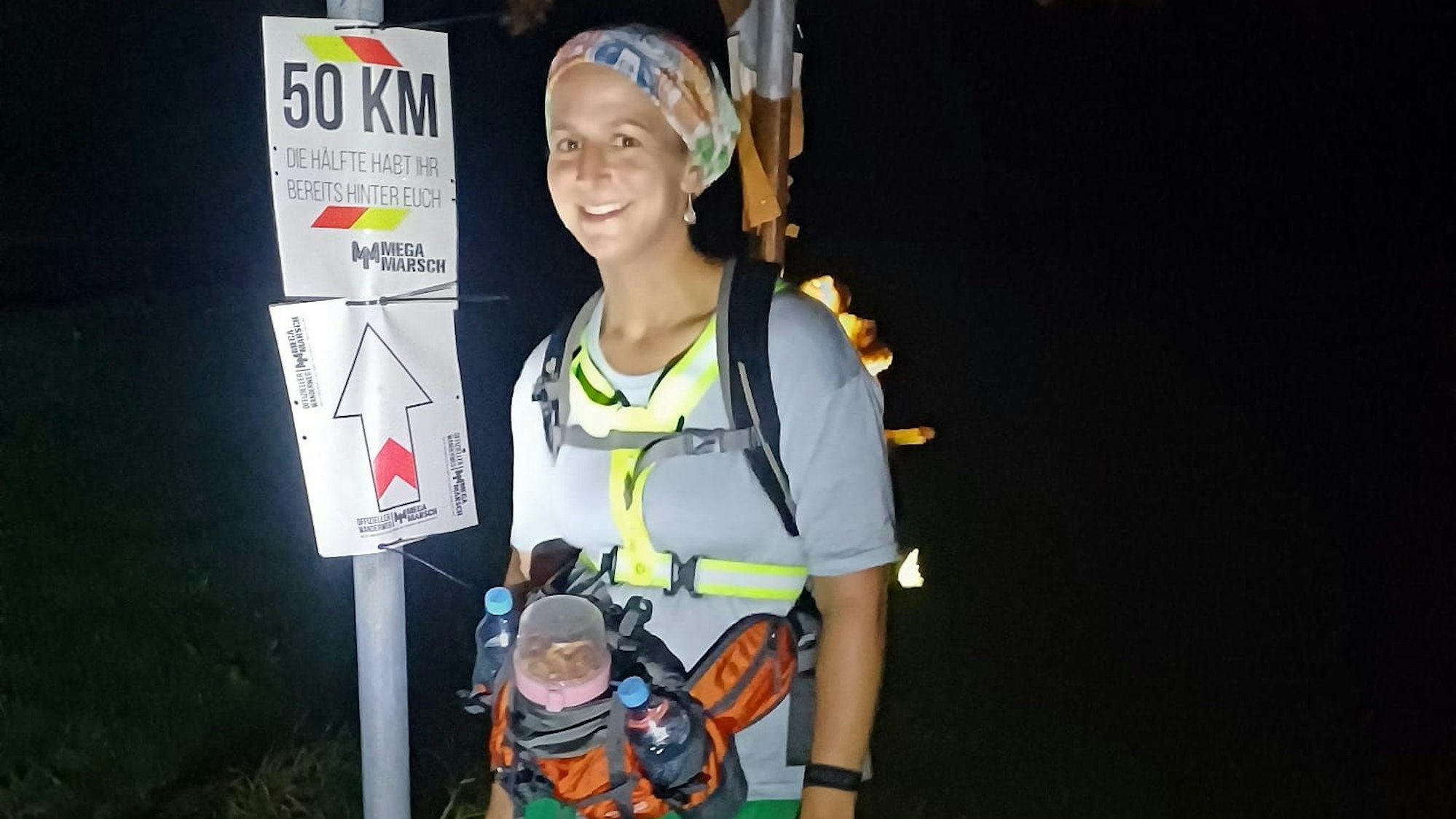 Bei Kilometer 50 lächelte Annika Plänker noch.