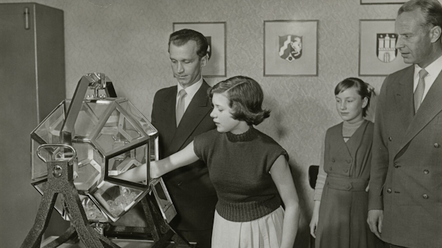 Erste Lottoziehung im Jahr 1955