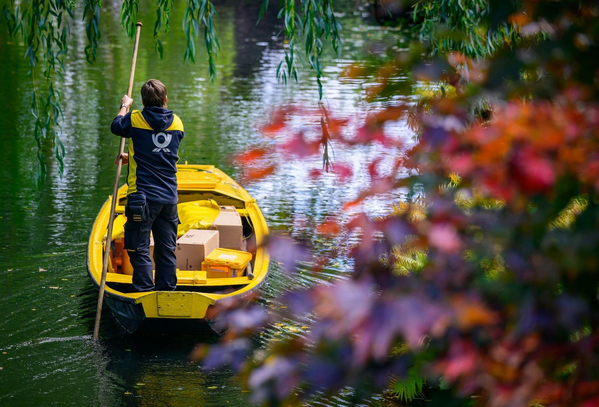 Der Postkahn im Spreewald geht in die Winterpause.