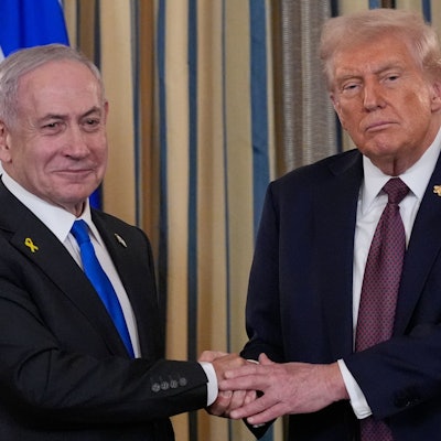 Israels Ministerpräsident Benjamin Netanjahu bei seinem Besuch bei US-Präsident Donald Trump Ende September.