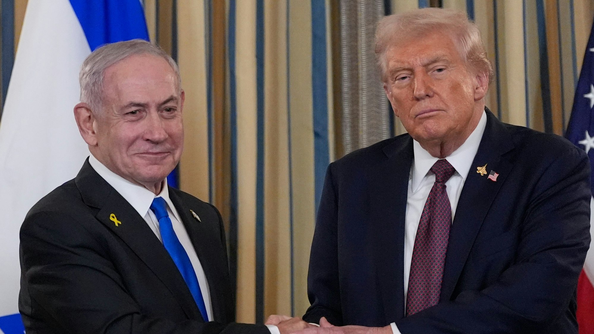 Israels Ministerpräsident Benjamin Netanjahu bei seinem Besuch bei US-Präsident Donald Trump Ende September.