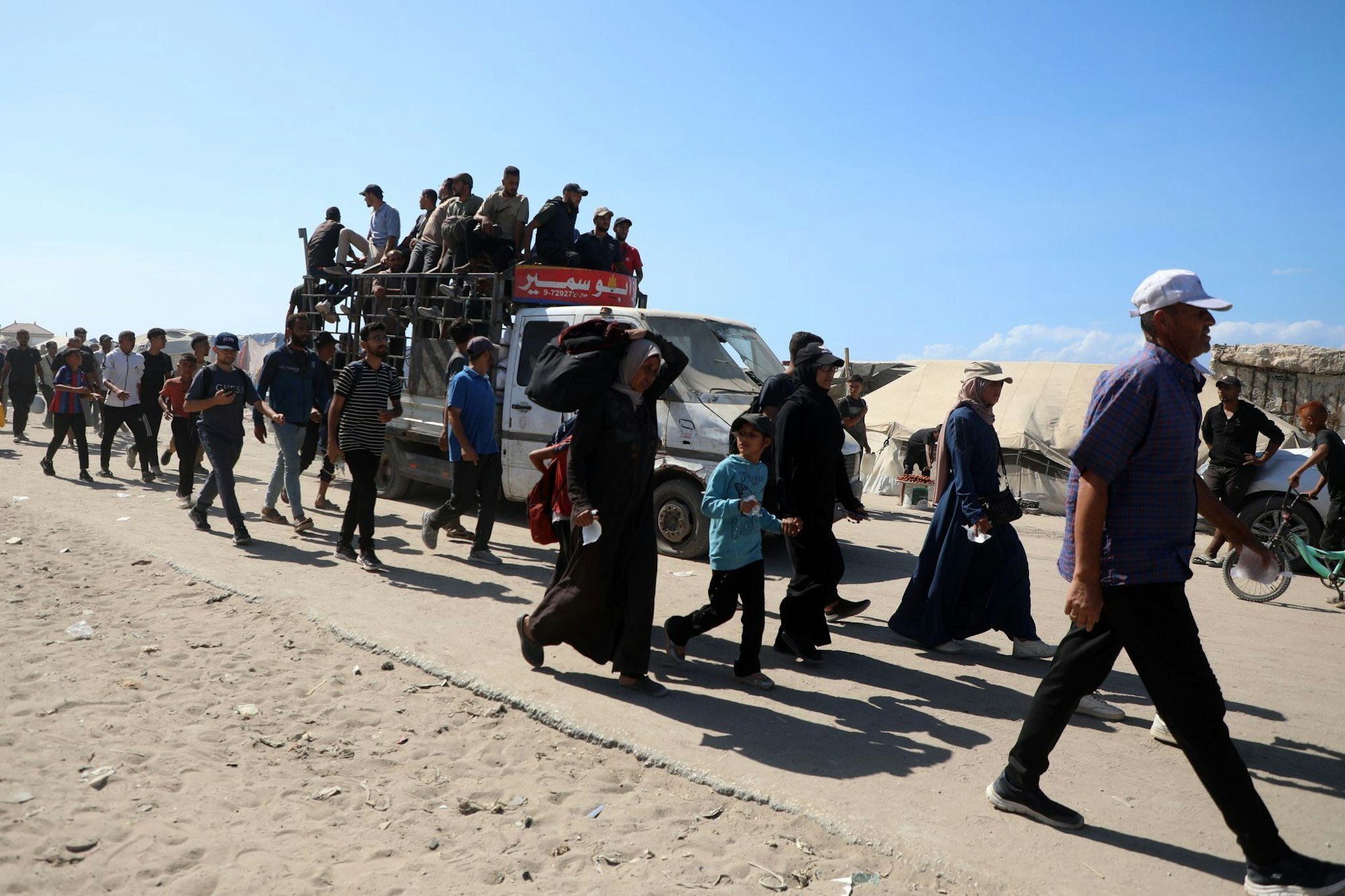 Viele Palästinenser sind seit Beginn der Waffenruhe in den Norden des Gazastreifens zurückgekehrt.