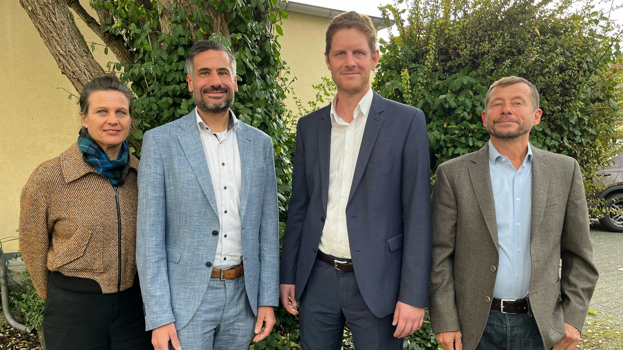 Haben viel Erfahrung in der Suchthilfe: Jane van Well, Jens Röskens, Markus Wirtz und Andreas Sevenich (v.l.).