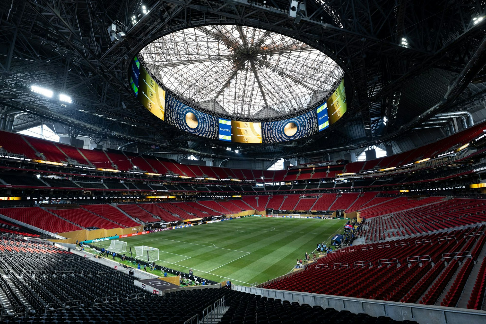 Überdacht und klimatisiert: Das Stadion in Atlanta ist hochmodern. (Archivbild)