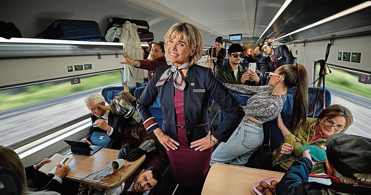 Anke Engelke at Deutsche Bahn: